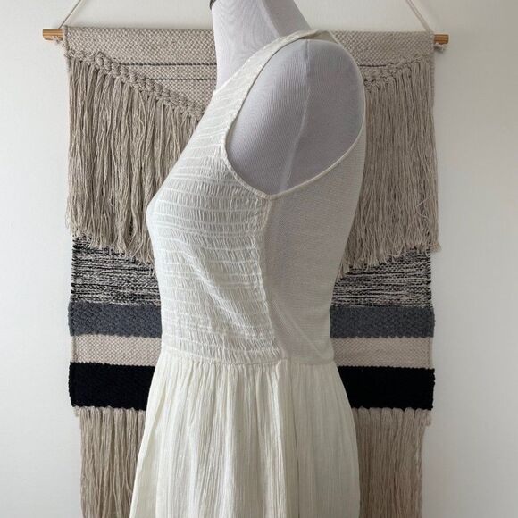 ULLA JOHNSON Smocked Gauze Cowrie Dress Size 4 - Picture 6 of 12